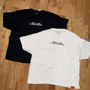 The Marathon Clothing Mens T-Shirt ( Set Of 2 ) White & Black Size 3XL
